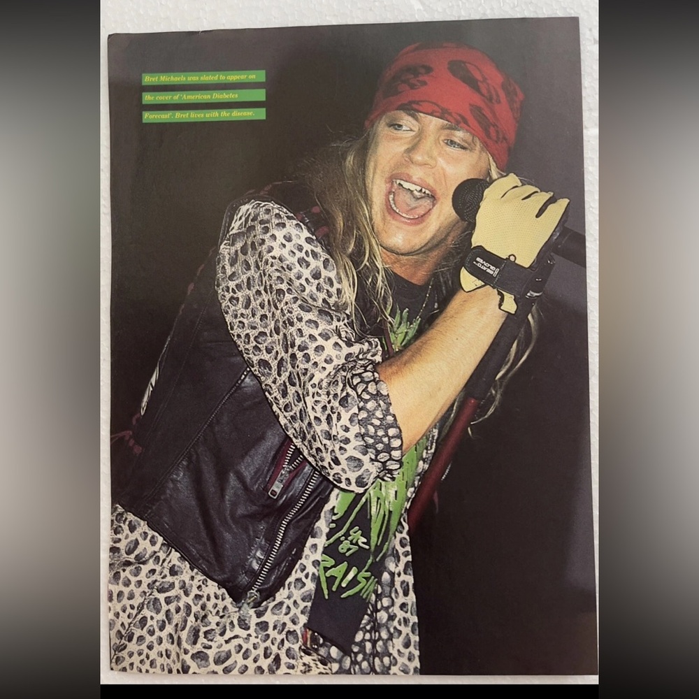 Poison’s Bret Michaels pinup